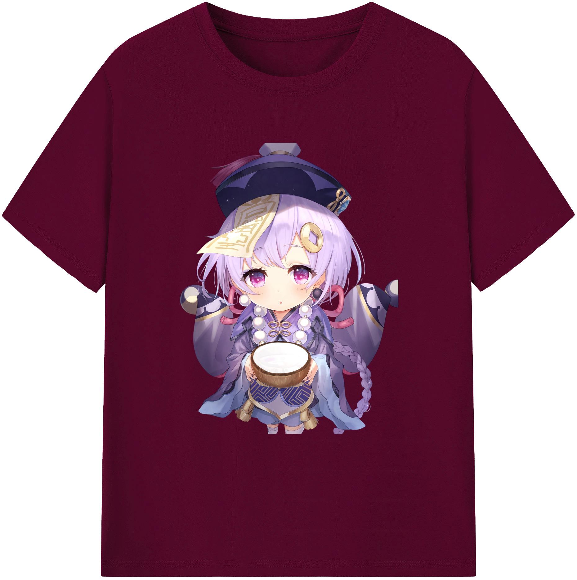 げんし神 七七 なな  genshin Nana レディースカジュアルプリントTシャツ（綿100％）